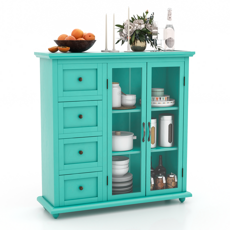 Combinación 3 en 1 de baño y almacenamiento: mueble alto, banco para ducha y aparador tipo bufé