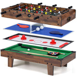 Mesa de juegos combinada 4 en 1 con billar