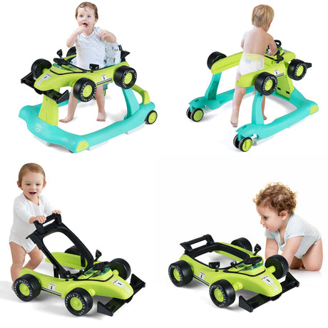 Andador plegable 4 en 1 con altura ajustable