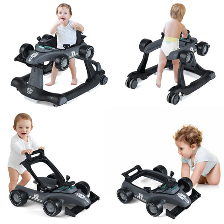 Andador plegable 4 en 1 con altura ajustable