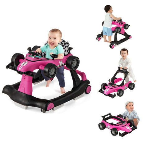 Andador plegable 4 en 1 con altura ajustable