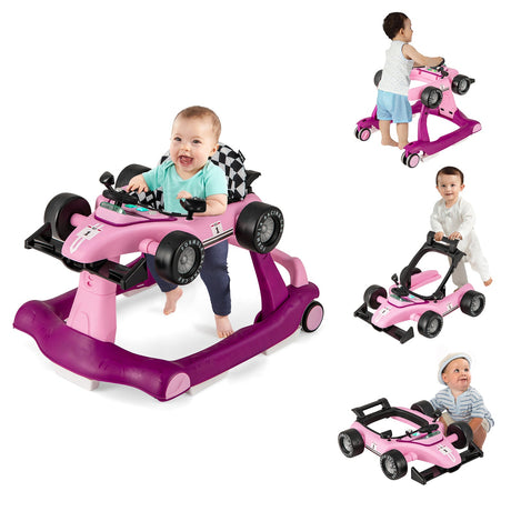Andador plegable 4 en 1 con altura ajustable