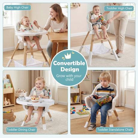 Trona 4 en 1 convertible para bebés y niños pequeños - Varios colores