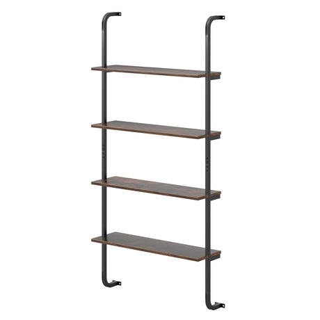 4-Tier Industrial Pipe Shelving with Metal Frame for Living Room Kitchen