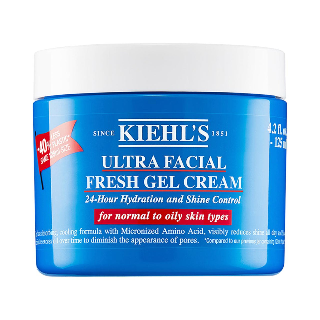 Kiehl's Ultra Facial Oil-Free Gel Moisturizer: 24-Hour Hydration, Shine Control & Pore Minimizing for Oily Skin