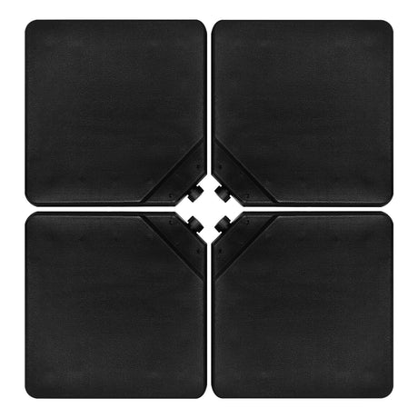 4 Pieces 13L Cantilever Offset Patio Umbrella Base with Easy-Fill Spouts