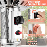 Calentador de patio de propano de 50000 BTU con diseño de mesa redonda