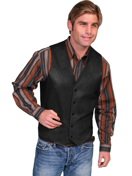 Scully Outrider (503 Cuero) – Chaleco para hombre