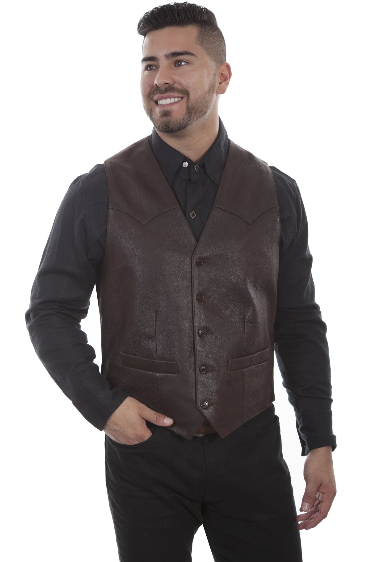 Chaleco de hombre Scully Outrider (503 Calf Suede)