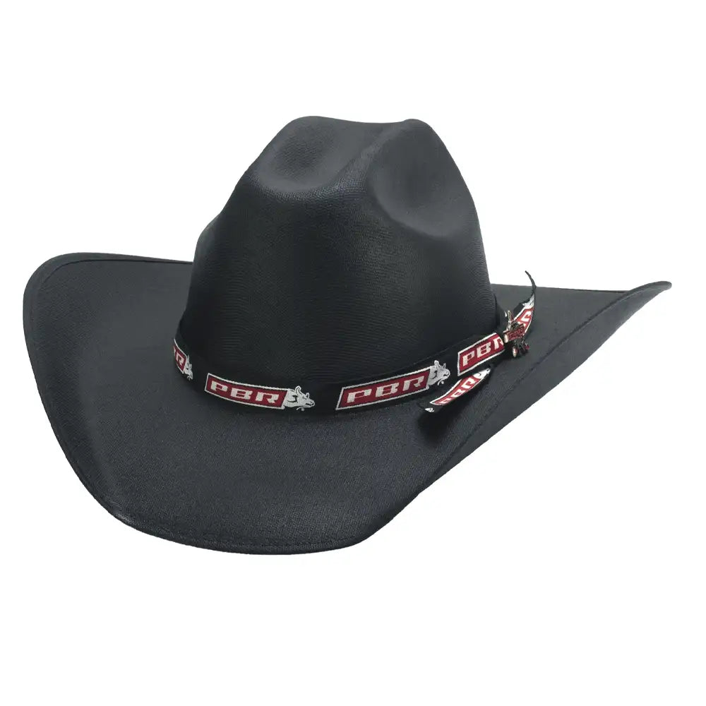 Bullhide PBR Comprometido a Ganar - Sombrero Vaquero de Paja de Lino