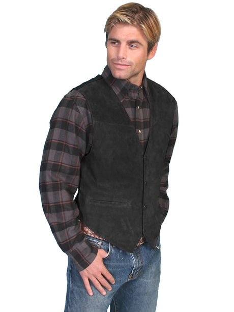 Scully Jackson (504 Boar Suede) – Chaleco para hombre