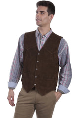 Chaleco Scully Open Range (cuero de gamuza 507) – Para hombre