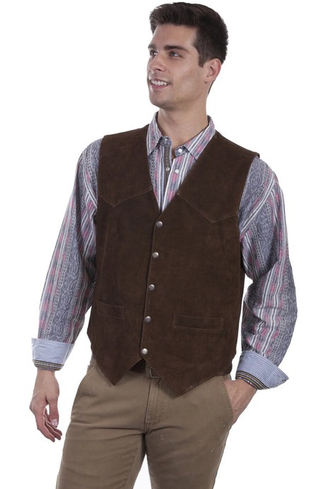 Chaleco Scully Open Range (cuero de gamuza 507) – Para hombre