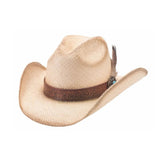Bullhide Moonshine - Sombrero vaquero de paja panamá genuina (Liquidación)