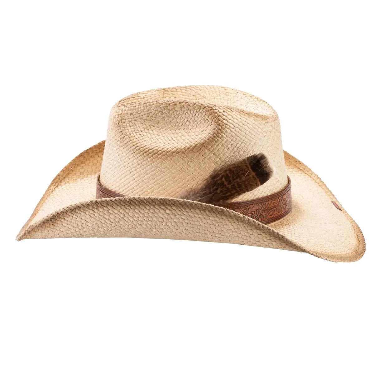 Bullhide Moonshine - Sombrero vaquero de paja panamá genuina (Liquidación)