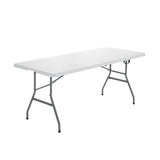 Mesa de camping plegable portátil con asa de transporte