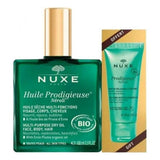 Nuxe Huile Prodigieuse Neroli Gift Set - Multi-Purpose Dry Oil & Shower Gel for Face, Body & Hair - Nourishing Skincare with Orange Blossom Fragrance