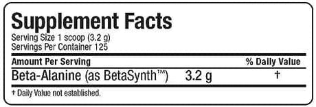 Allmax Beta-Alanina, 125 Dosis