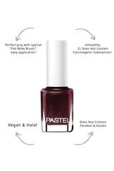 Pastel Vegan Nail Polish - Cruelty Free, Chemical-Free, 13ml - Dense Covering & Easy Application