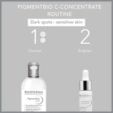 Bioderma Pigmentbio C-Concentrate Night Serum for Sensitive Skin - Brightening, Anti-Aging, Vitamin C Serum 0.51 fl oz