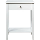 Wooden Nightstand End Table Storage Display