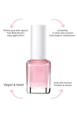 Pastel Vegan Nail Polish - Cruelty-Free, Toluene-Free, 54 Shades - 13ml