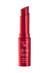 Golden Rose Glow Kiss Tinted Lip Balm - Vegan, SPF 15, Natural Lip Tint for Moisturized Lips