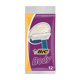 Bic Body Razor Blades 12 Pack - High Quality Stainless Steel