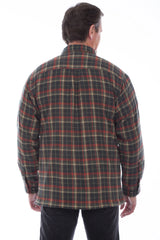 Scully Trail Haven - Men's Western Flannel Shirt Jacket