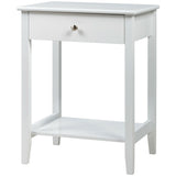 Wooden Nightstand End Table Storage Display