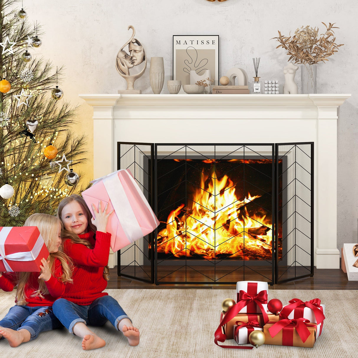Pantalla para Chimenea de 52 x 31 Pulgadas
