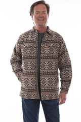 Scully Desert Mesa - Camisa Chaqueta de Franela Western para Hombre