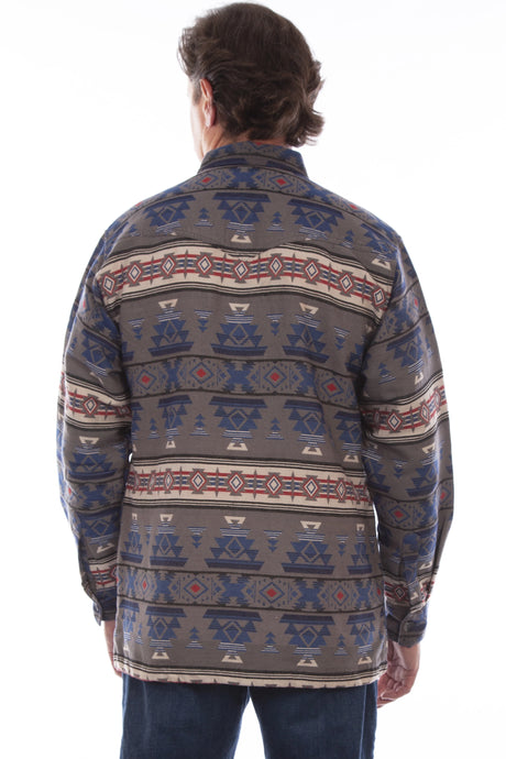 Scully Canyon Ridge - Camisa Chaqueta de Franela Vaquera para Hombre