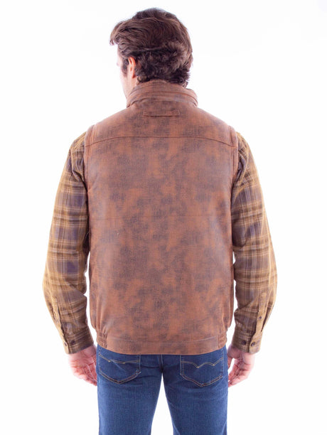 Scully Rawlins (5324 Piel Vegana) – Chaleco de hombre