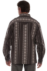 Scully Ridgeview - Chaqueta de franela western para hombre