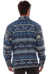 Scully Buffalo Run - Camisa Chaqueta de Franela Western para Hombre