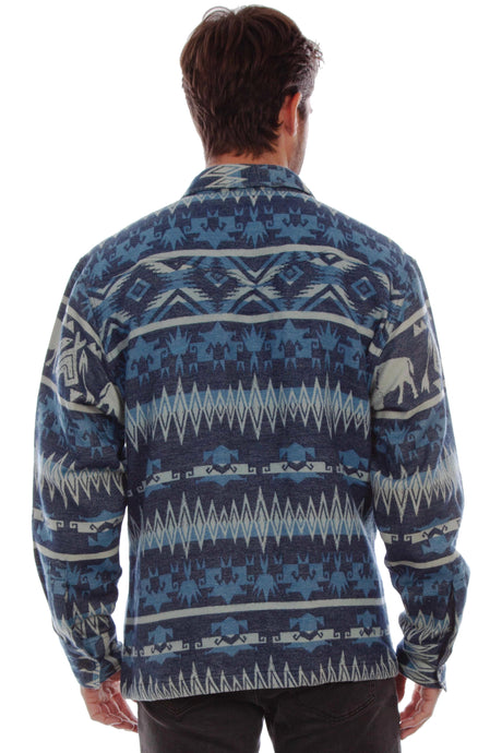 Scully Buffalo Run - Camisa Chaqueta de Franela Western para Hombre