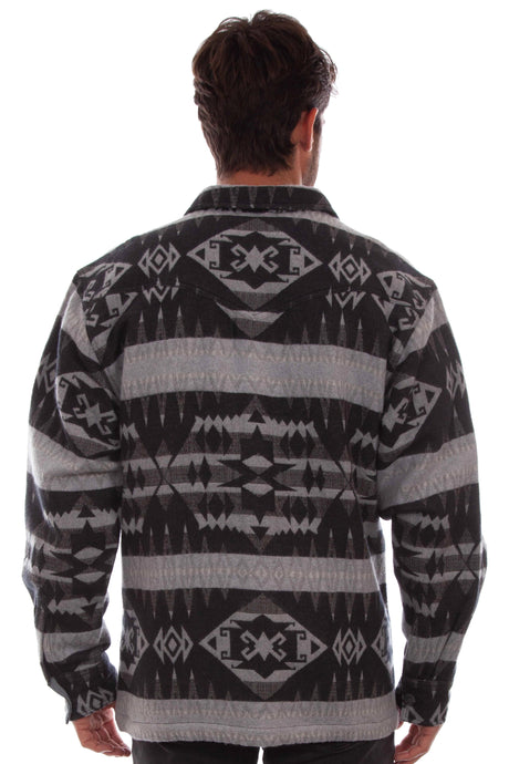 Scully Timberline - Camisa-chaqueta de franela estilo western para hombre