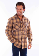 Camisa de Franela de Lana Vaquera Scully Stone Ridge para Hombre