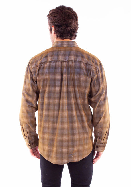 Scully Summit Trail - Camisa tipo chaqueta de franela occidental para hombre