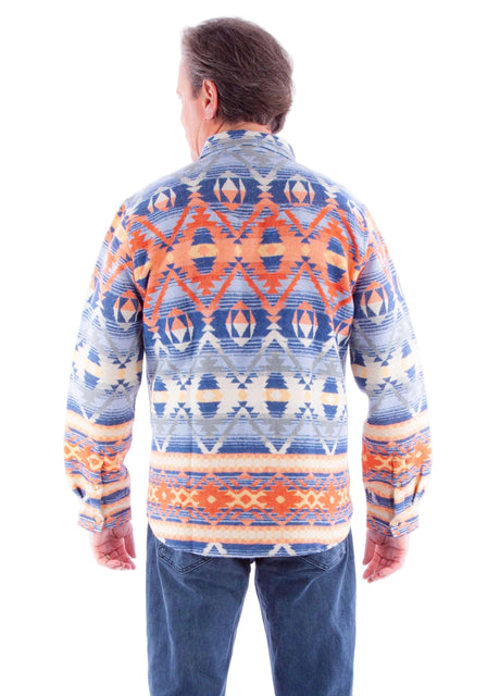 Scully Sierra Vista - Camisa Chaqueta de Franela Western para Hombre
