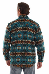 Scully Mesa Crest - Chaqueta de franela estilo western para hombre