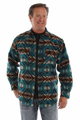 Scully Mesa Crest - Chaqueta de franela estilo western para hombre
