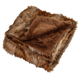 Manta de piel sintética de mapache de lujo, suave y afelpada de 540 g/m² para cama