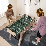 Mesa de fútbol de mesa de 54 pulgadas con 2 balones y 26 jugadores - Natural