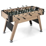 Mesa de fútbol de mesa de 54 pulgadas con 2 balones y 26 jugadores - Natural