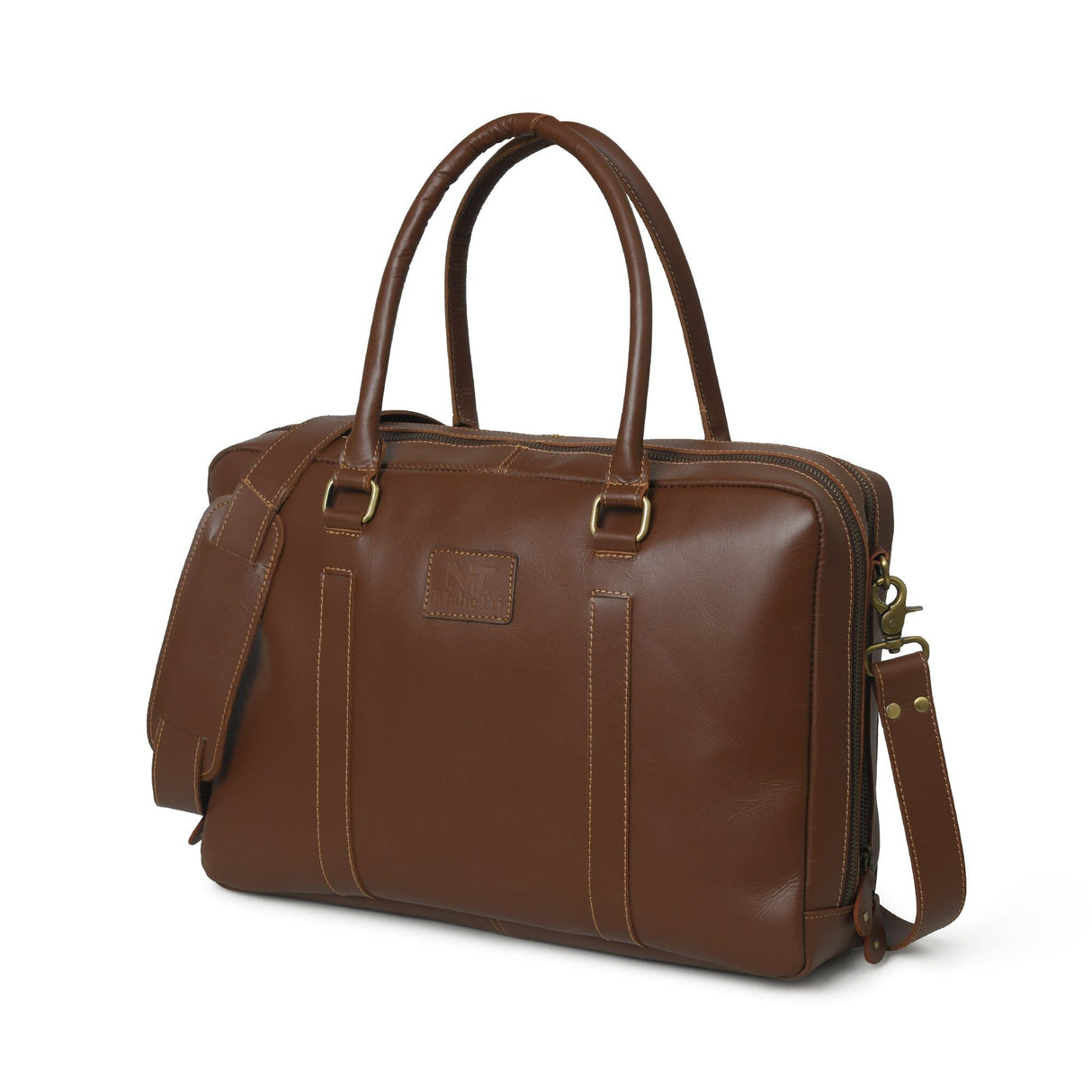 Dixon Brown Buffalo Leather Portafolio Ejecutivo de Piel Búfalo para Laptop