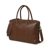 Dixon Brown Buffalo Leather Portafolio Ejecutivo de Piel Búfalo para Laptop