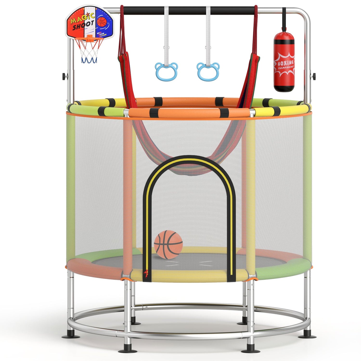 Trampolín infantil de 55" regalo para niños y niñas de 3 a 6 años