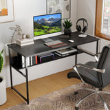 55 x 24 inch Computer Desk with Power Outlets and USB Ports